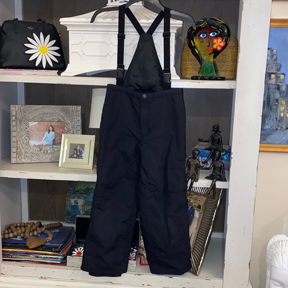 Obermeyer One Pieces Obermeyer Kids 8 Black Ski Bibs Snow Bib Boys